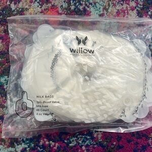 Willow Clear and White Disposable Milk Bags - 48 Pack NIB